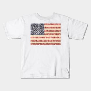 USA states flag - The Star-Spangled Banner Kids T-Shirt